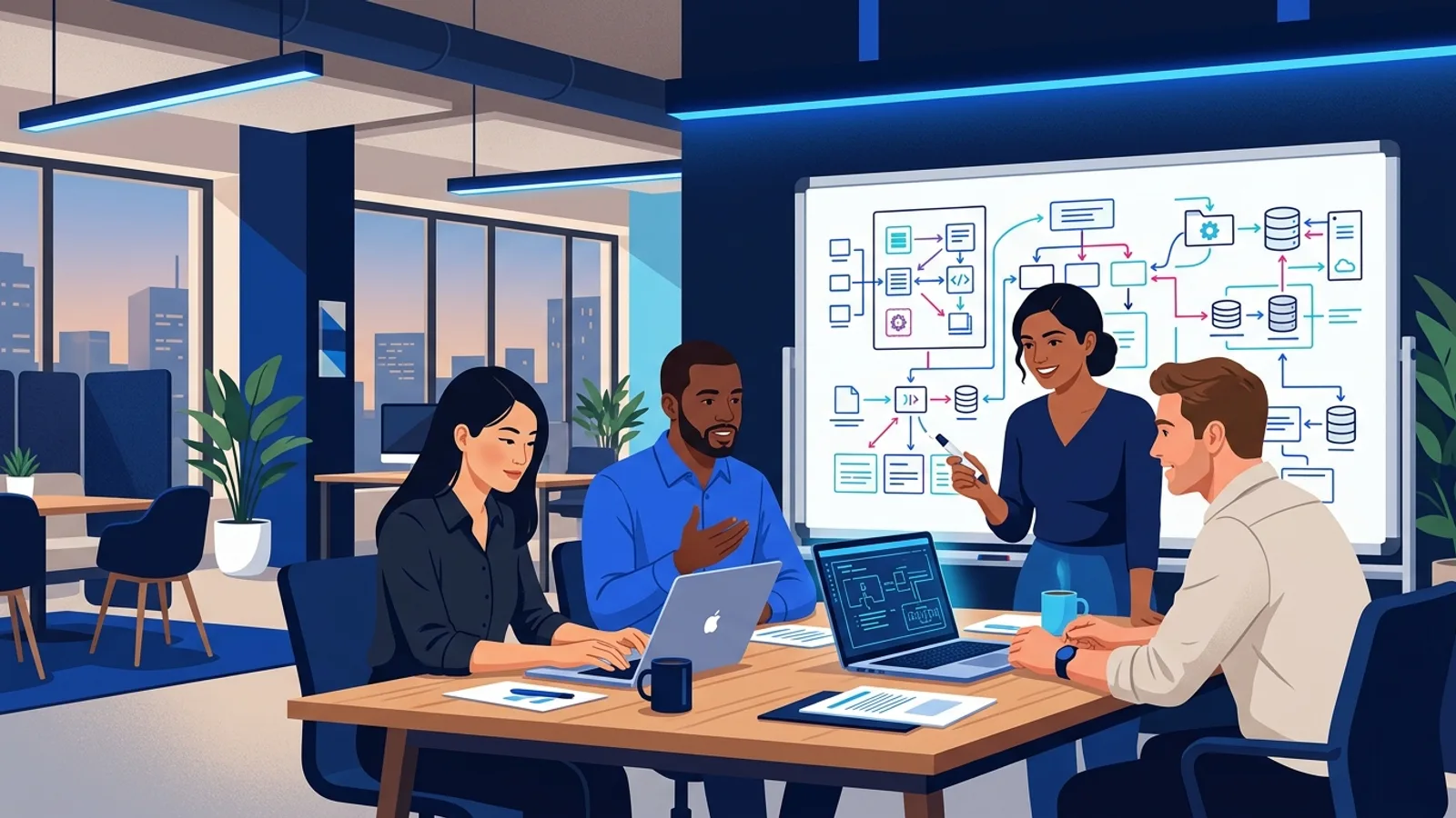 Pravinex Solutions team collaborating
